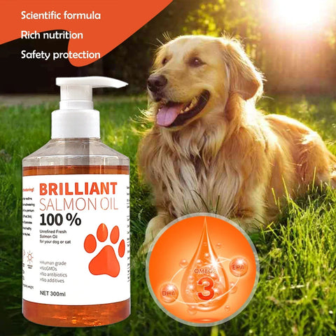 Salmon Oil For Dogs And Cats - Omega Fatty Acids For Health, Skin, And Shine Nutriamazonia Pet Wellness Premium - nutriamazonia