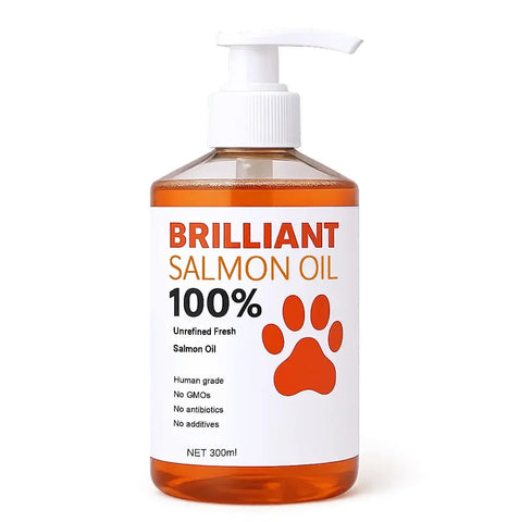 Salmon Oil For Dogs And Cats - Omega Fatty Acids For Health, Skin, And Shine Nutriamazonia Pet Wellness Premium - nutriamazonia