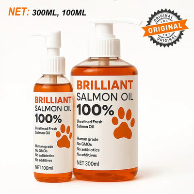 Salmon Oil For Dogs And Cats - Omega Fatty Acids For Health, Skin, And Shine Nutriamazonia Pet Wellness Premium - nutriamazonia