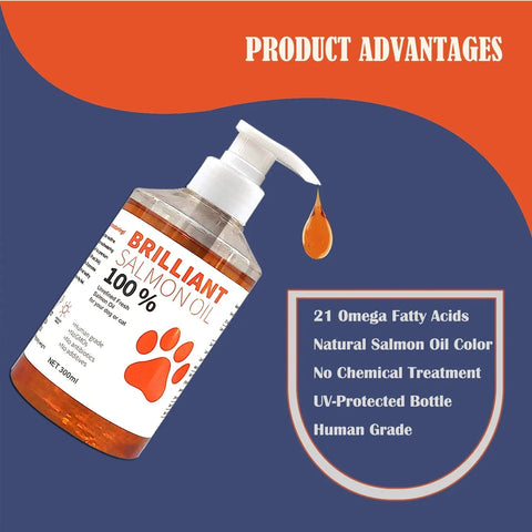 Salmon Oil For Dogs And Cats - Omega Fatty Acids For Health, Skin, And Shine Nutriamazonia Pet Wellness Premium - nutriamazonia