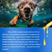 Salmon Oil For Dogs Omega3 - Supports Skin And Coat Health - nutriamazonia