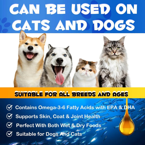 Salmon Oil For Dogs Omega3 - Supports Skin And Coat Health - nutriamazonia