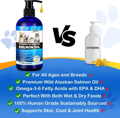 Salmon Oil For Dogs Omega3 - Supports Skin And Coat Health - nutriamazonia