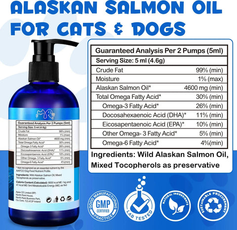 Salmon Oil For Dogs Omega3 - Supports Skin And Coat Health - nutriamazonia