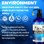 Salmon Oil Omega-3 - Supports Skin And Coat AEVYVKV Elite - nutriamazonia
