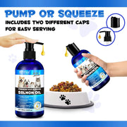 Salmon Oil Omega-3 - Supports Skin And Coat AEVYVKV Elite - nutriamazonia