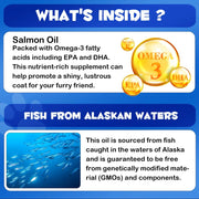 Salmon Oil Omega-3 - Supports Skin And Coat AEVYVKV Elite - nutriamazonia