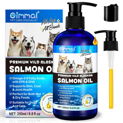 Salmon Oil Omega-3 - Supports Skin And Coat AEVYVKV Elite - nutriamazonia