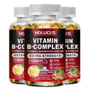 Vitamin B Complex - Energy Support Holucks Adults Vitality - nutriamazonia