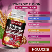 Vitamin B Complex - Energy Support Holucks Adults Vitality - nutriamazonia