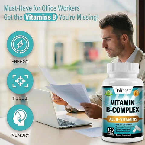 Vitamin B-Complex - Steady Energy Balincer Adults - nutriamazonia