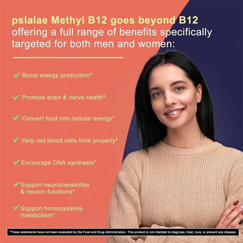 Vitamin B12 - Energy and Brain Support PslalaeCharge - nutriamazonia