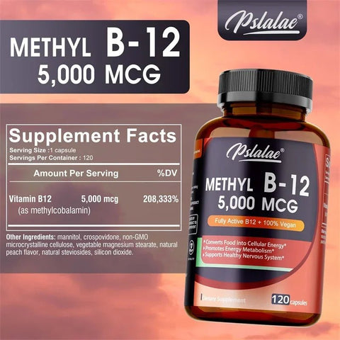 Vitamin B12 - Energy and Brain Support PslalaeCharge - nutriamazonia