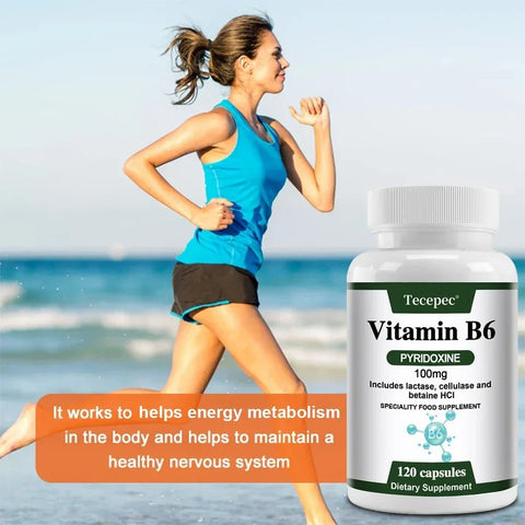 Vitamin B6 - Immunity Mood Support Tecepec Adults Boost - nutriamazonia