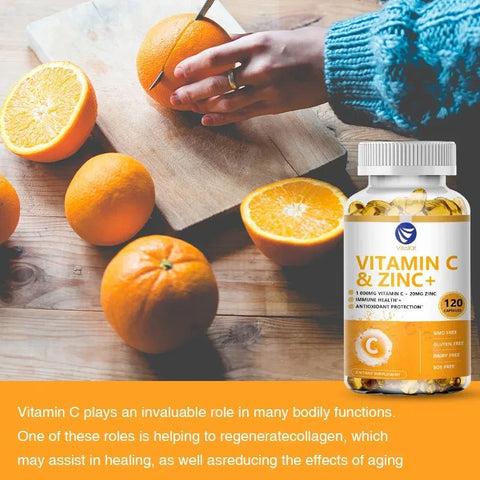 Vitamin C And Zinc - Immune Support Kexinsh Adults Boost - nutriamazonia