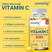 Vitamin C Timed Release - Immune Support Soomiig Boost - nutriamazonia