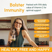 Vitamin C Timed Release - Two-Stage Absorption For Daylong Immunity Soomiig Adults Vitality - nutriamazonia