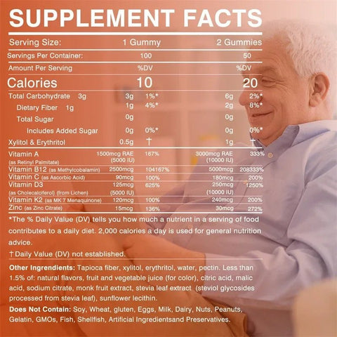 Vitamin D3 Gummies - Immune Support Xemenry Adults Boost - nutriamazonia