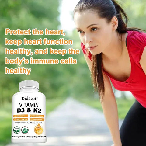 Vitamin D3 K2 - Bone Health Immune Support Didacat Adults - nutriamazonia