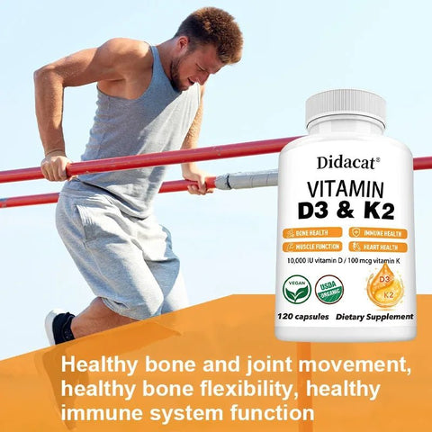 Vitamin D3 K2 - Bone Health Immune Support Didacat Adults - nutriamazonia