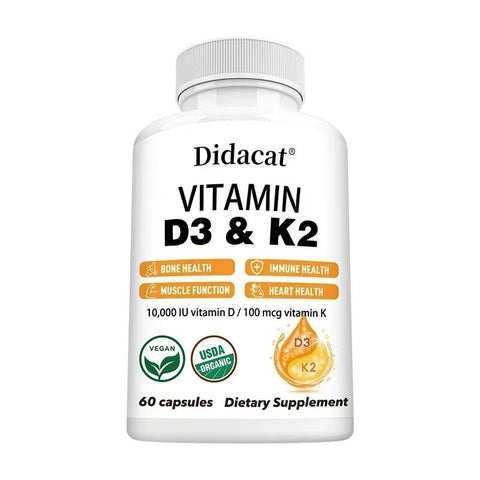 Vitamin D3 K2 - Bone Health Immune Support Didacat Adults - nutriamazonia