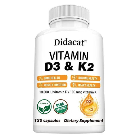 Vitamin D3 K2 - Bone Health Immune Support Didacat Adults - nutriamazonia