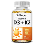 Vitamin D3 K2 - Bone Health Support Balincer Adults - nutriamazonia