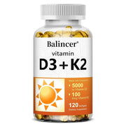 Vitamin D3 K2 - Bone Health Support Balincer Adults - nutriamazonia