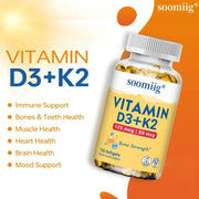 Vitamin D3 K2 - Bone Strength Nutriamazonia Adults Powerful - nutriamazonia