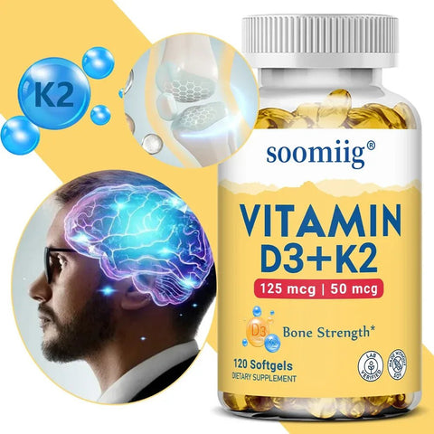 Vitamin D3 K2 - Bone Strength Nutriamazonia Adults Powerful - nutriamazonia