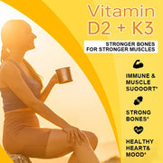 Vitamin D3 K2 - Bone Strength Nutriamazonia Adults Powerful - nutriamazonia