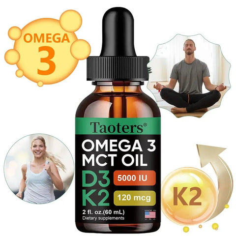 Vitamin D3 K2 Drops - Immune And Bone Support Taoters - nutriamazonia