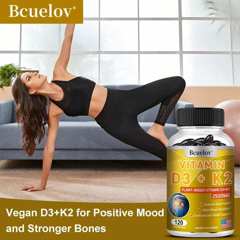 Vitamin D3 K2 MK7 - Immune Health Bcuelov Adults Vital - nutriamazonia