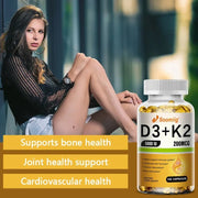 Vitamin D3 K2 MK7 - Supports Strong Bones And Immune Health Nutriamazonia Adults Boost - nutriamazonia
