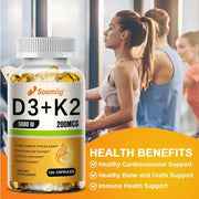 Vitamin D3 K2 MK7 - Supports Strong Bones And Immune Health Nutriamazonia Adults Boost - nutriamazonia