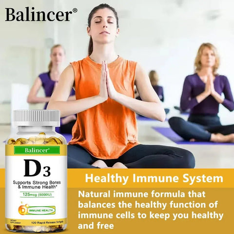 Vitamin D3 - Supports Strong Bones Balincer Adults Premium - nutriamazonia