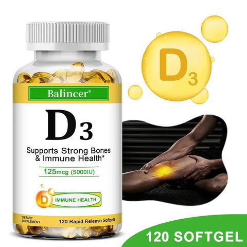 Vitamin D3 - Supports Strong Bones Balincer Adults Premium - nutriamazonia