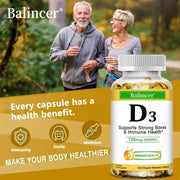 Vitamin D3 - Supports Strong Bones Balincer Adults Premium - nutriamazonia