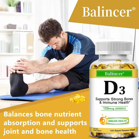 Vitamin D3 - Supports Strong Bones Balincer Adults Premium - nutriamazonia