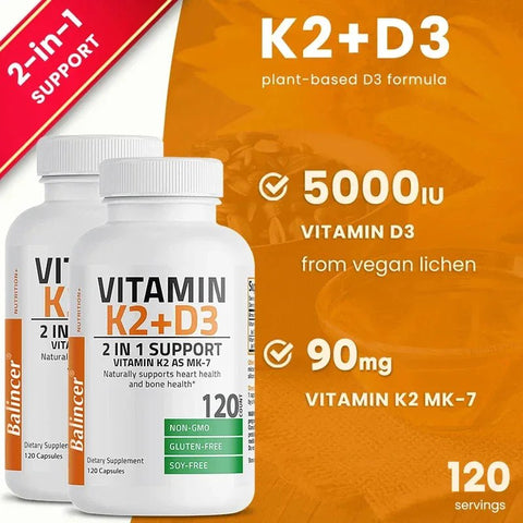Vitamin D3K2 - 2 In 1 Teeth And Heart Support Nutriamazonia - nutriamazonia