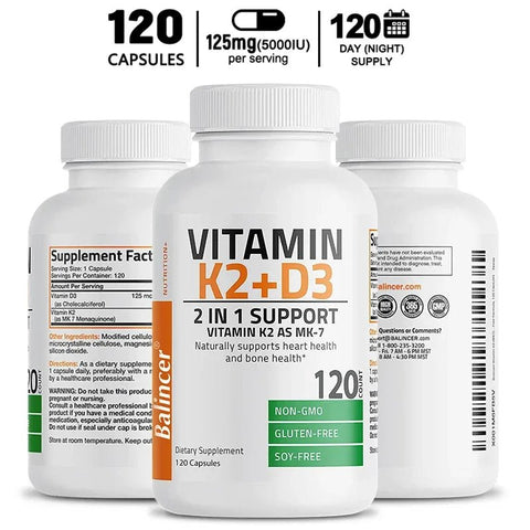 Vitamin D3K2 - 2 In 1 Teeth And Heart Support Nutriamazonia - nutriamazonia