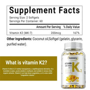Vitamin K2 MK-7 - Easy Absorption Nutriamazonia Adults Vital - nutriamazonia