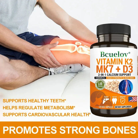Vitamin K2 MK7 - 2-In-1 Calcium Support Nutriamazonia Adults - nutriamazonia