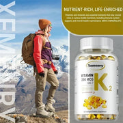 Vitamin K2 MK7 - Immune Heart Support Xemenry Adults Daily - nutriamazonia
