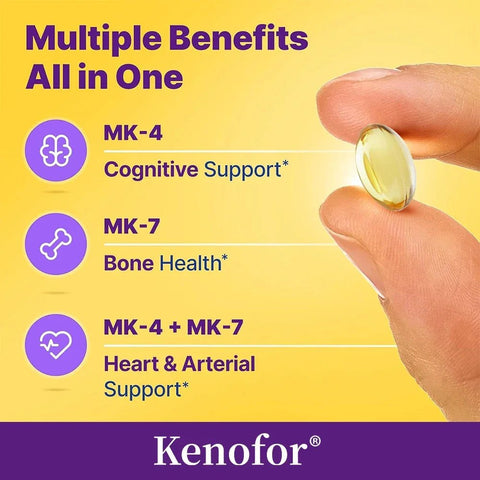 Vitamin K2 MK7 - Supports Bone Health Kenofor Adults Pro - nutriamazonia