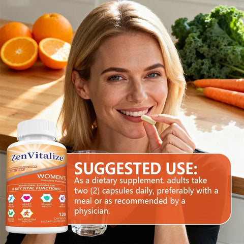 Women's Multivitamin - Bone & Immune Health ZenVitalize - nutriamazonia