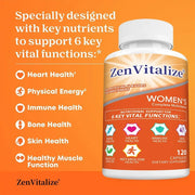 Women's Multivitamin - Bone & Immune Health ZenVitalize - nutriamazonia