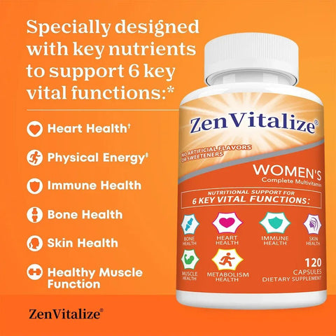 Women's Multivitamin - Bone & Immune Health ZenVitalize - nutriamazonia
